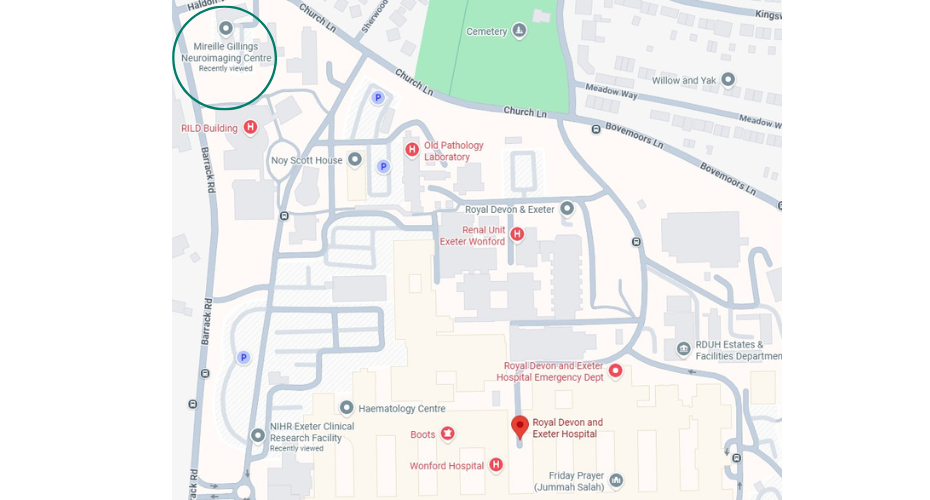 Google Map showing the location of the building