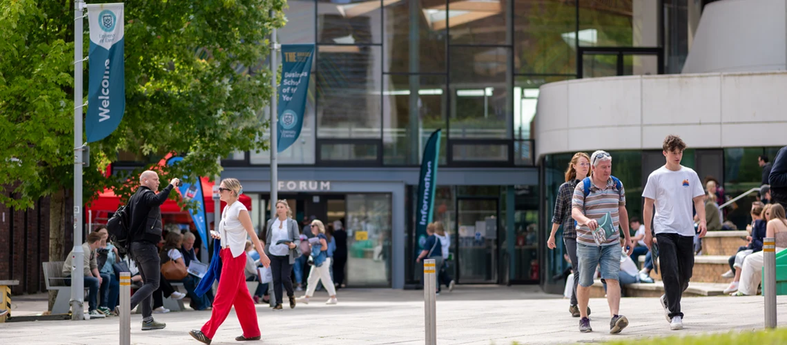 Prospective undergraduate students joining us on campus for a university open day.