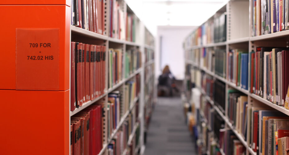 Library shelves