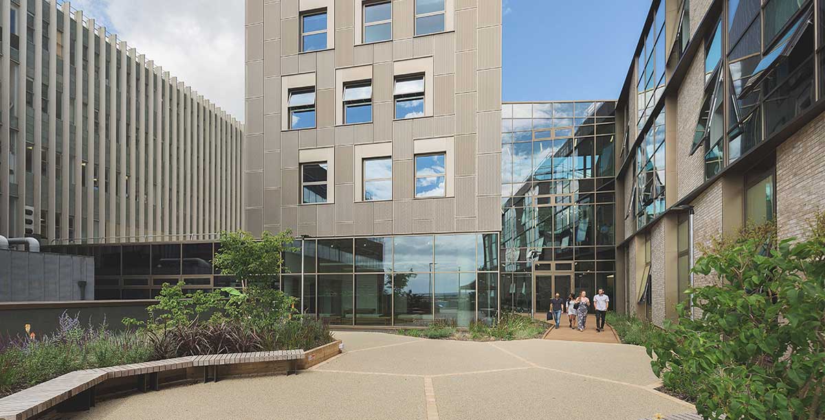 Entrance to the living systems building