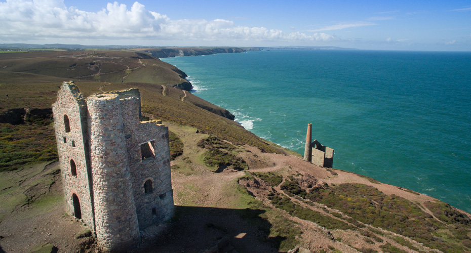 Mining Wheal on cliff edge