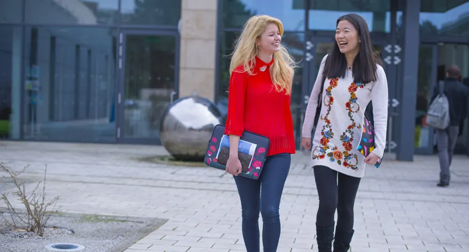 Business School Students chatting