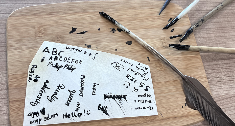Experiments in palaeography at a Centre workshop